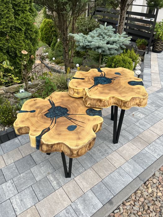 Stoliki / stoły z żywicą Loft