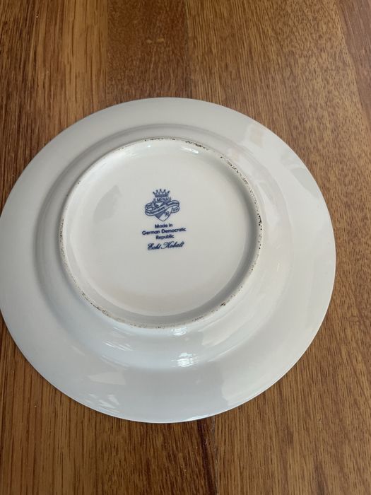 Talerz porcelanowy Jlmenau Graf von Henneberg  „niebieska cebula