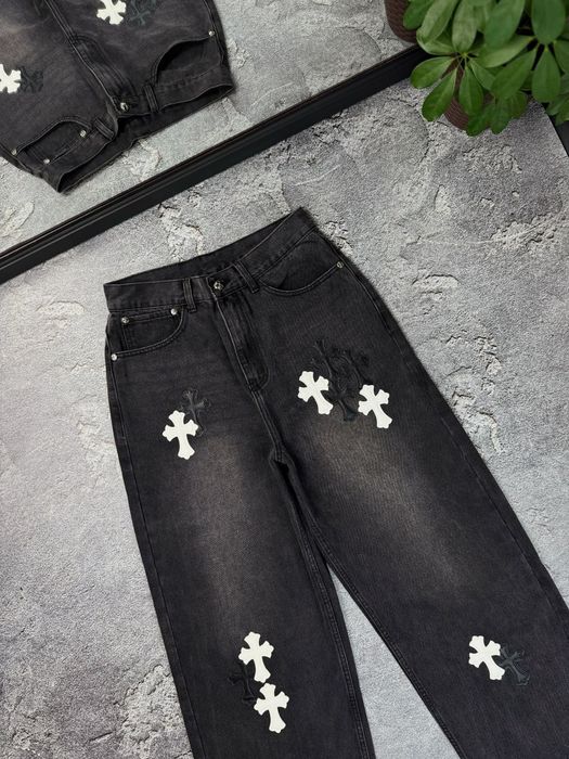 БЕЗ ПЕРЕДОПЛАТ джинсы chrome hearts джинси