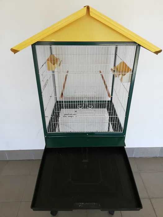 Viveiro de Aves Espaçoso, 2 Pisos com Rodas