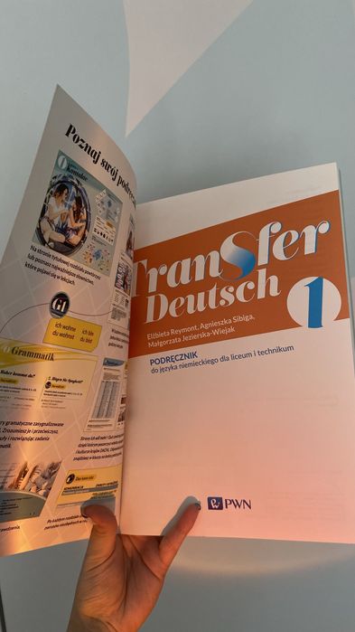 Transfer Deutsch 1, podręcznik do j.niemieckiego