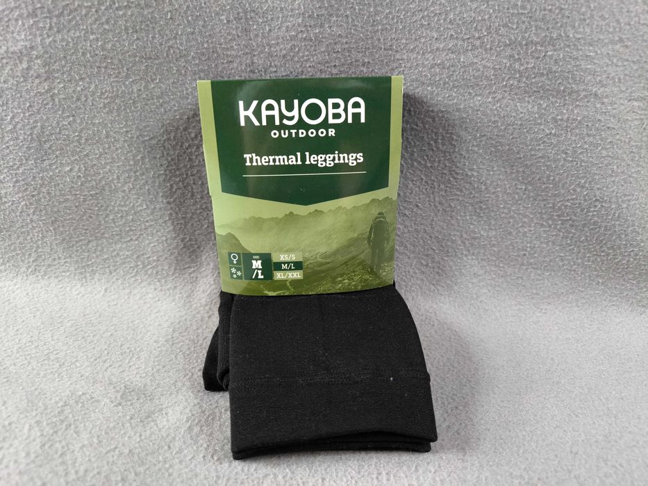 Женские термолеггинсы Kayoba Outdoor черные, размер М-L