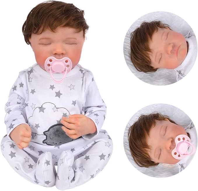 Realistyczna lalka niemowlę 42cm z akcesoriami