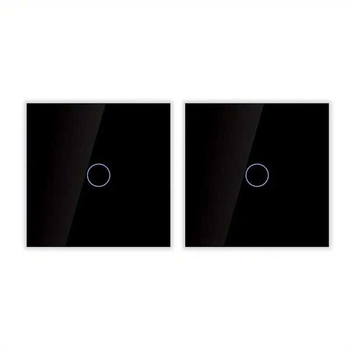 Nowoczesny 2 szt przełącznik dotykowy z hartowanego szkła