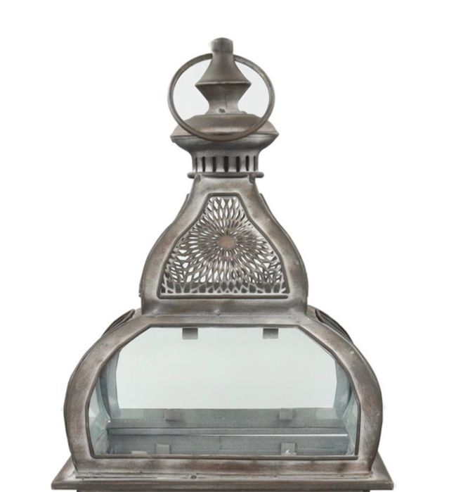 Lanterna metal e vidro