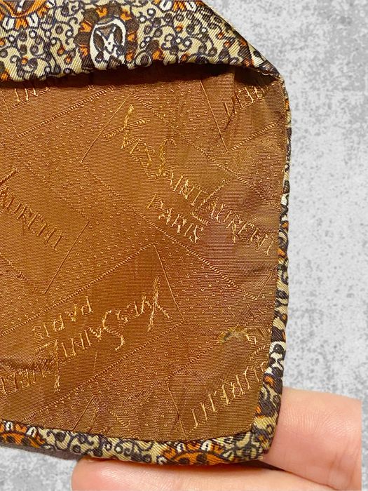 Шовкова Краватка | Галстук Yves Saint Laurent (YSL) з принтом пейслі