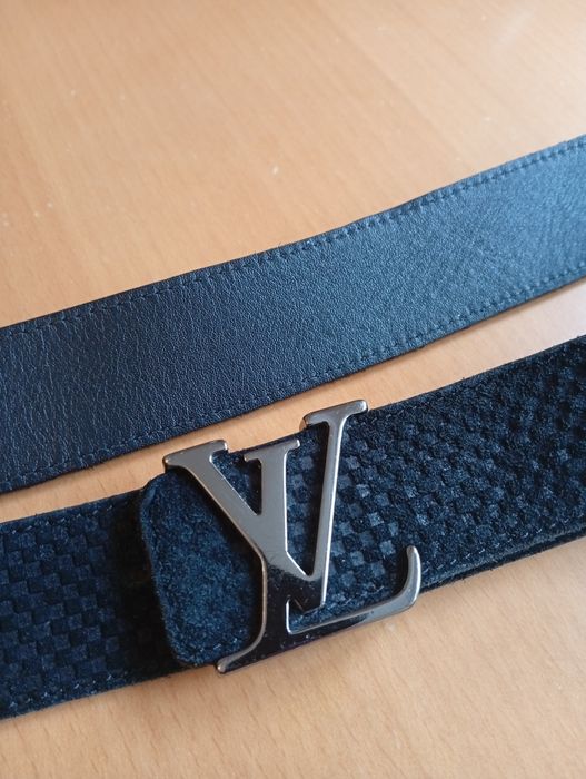 Luxury oryginalne pasek męski Louis Vuitton jak nowe