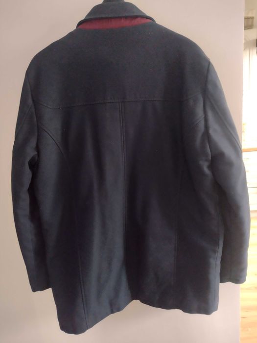 Płaszcz męski granatowy jesienno-zimowy Medicine