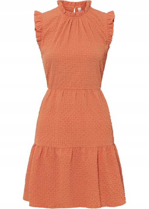 B.P.C sukienka ze stójką miedziana 36.