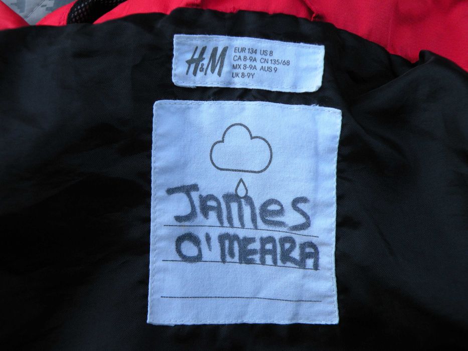 Kurtka H&M Goretex wodoodporna czerwona