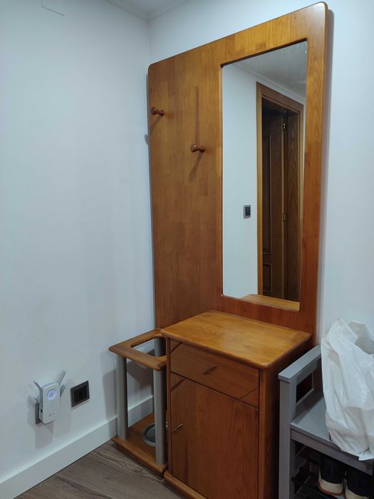 Móvel Entrada Hall Bengaleiro + Espelho