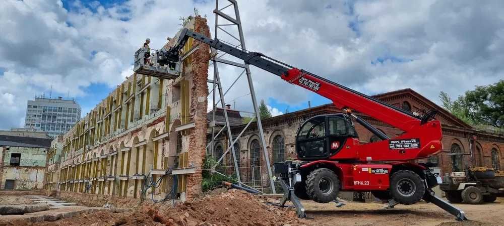 Ładowarka teleskopowa wynajem 6m 10m 14m 18m 21m 25m 30m