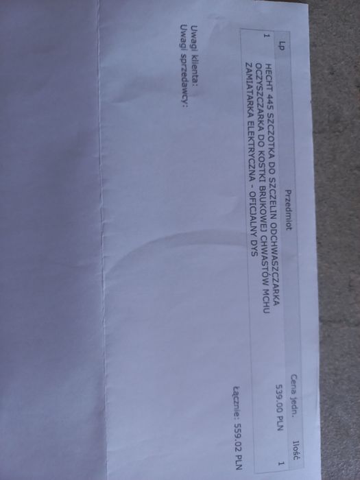 Zamiatarka elektryczna do kostki brukowej