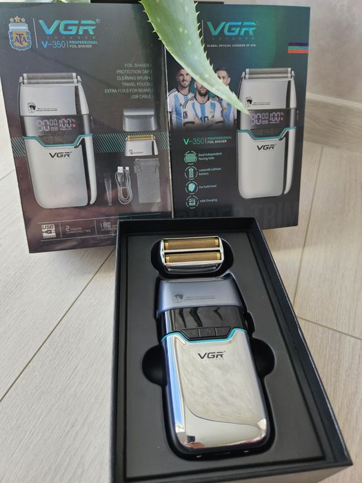 Електробритва vgr 350 шейвер для гладкого гоління бороди бритва