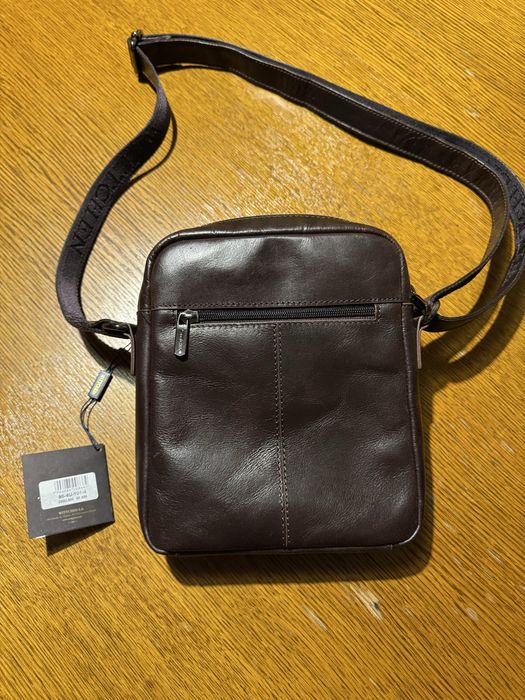 Wittchen męska listonoszka skórzana - brązowa - nowa