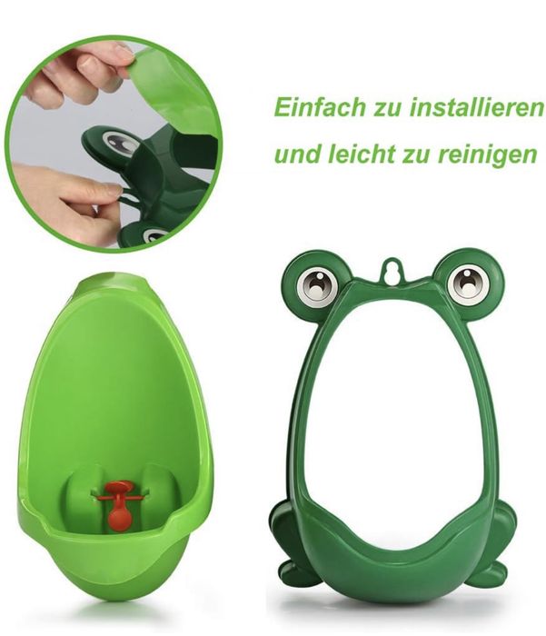 Urinol em forma de sapo para criança