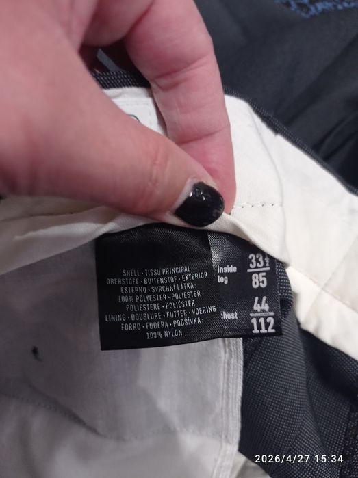Garnitur XL xxl komplet marynarka spodnie w kant C&A vintage avant garde