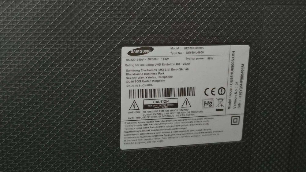 Telewizor Samsung 55" SMART UE55HU6900