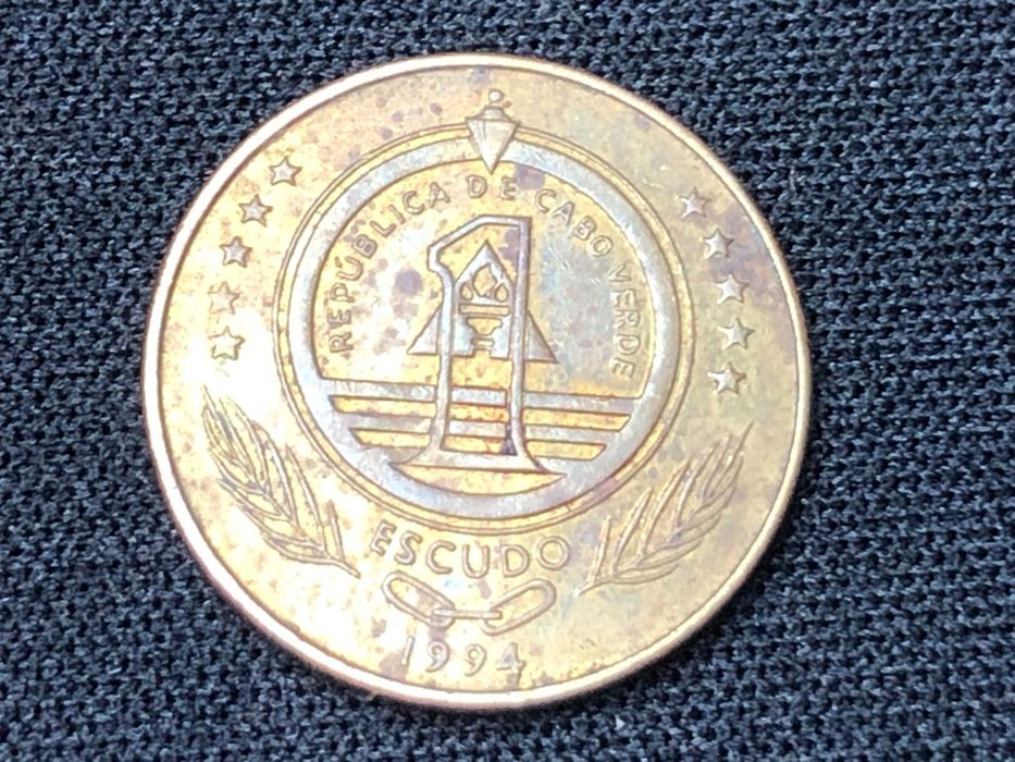 Cabo Verde 1994 - 1 Escudo Aço - Tartaruga