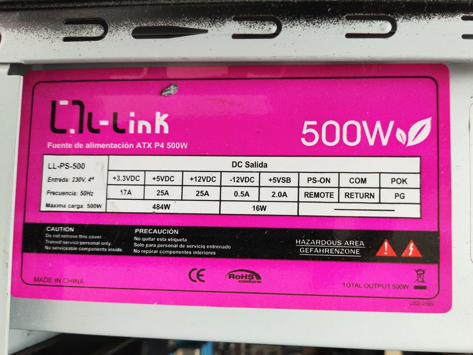 PSU Fonte de alimentação usadas várias potências e cabos AC 250V