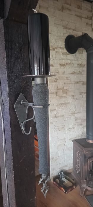 Duży komplet 7 szt. kinkiety pochodnie z Danii