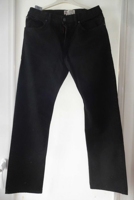 Marks & Spencer - NOWE czarne jeansy Blue Harbour, W 81 cm,L 79cm