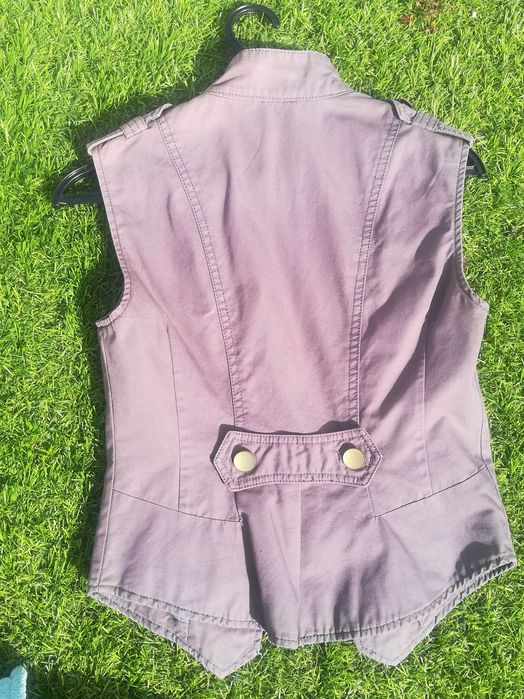 Colete cinzento Pull and Bear