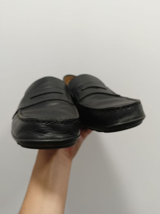 Шкіряні чоловічі лофери, туфлі, мокасини Geox Respira, туфлі 40-41 роз
