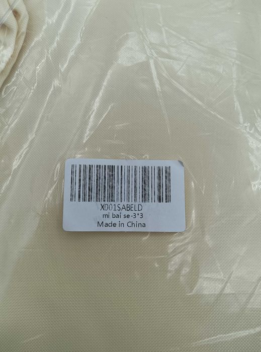 Toldo HOMPER 3x3m Creme Proteção Solar