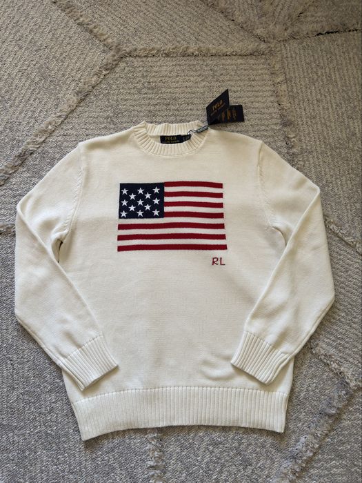 Светр кофта Polo Ralph Lauren USA США білий ральф