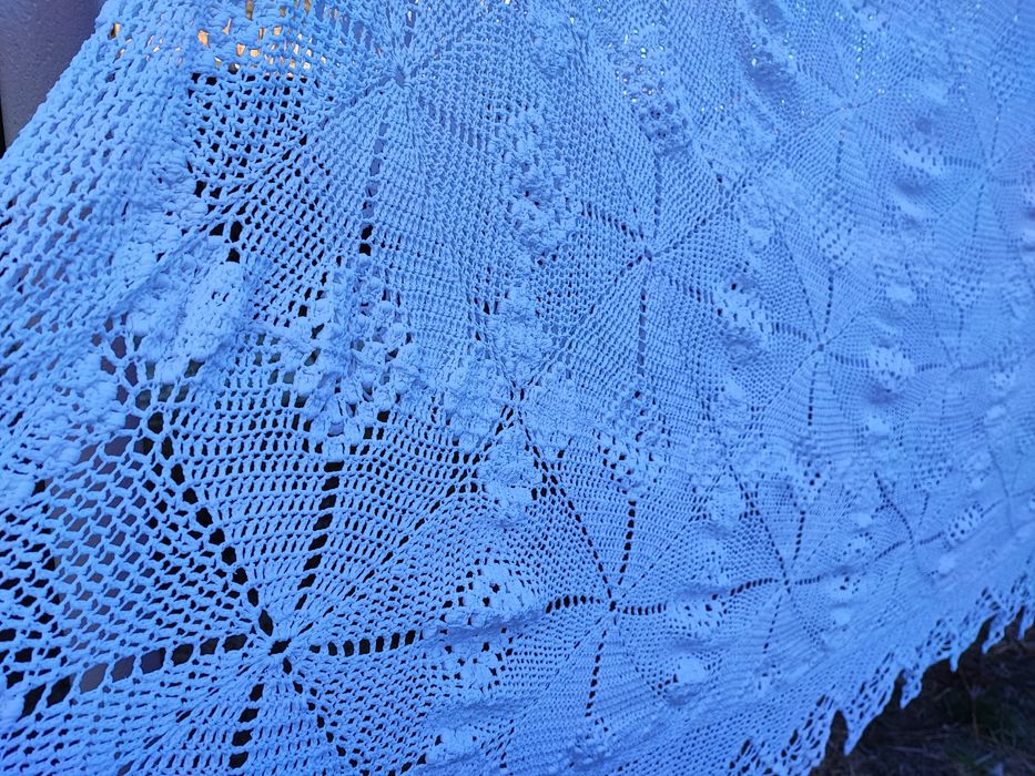 Скатертина, покривало, простирадло ручна робота крючок котон