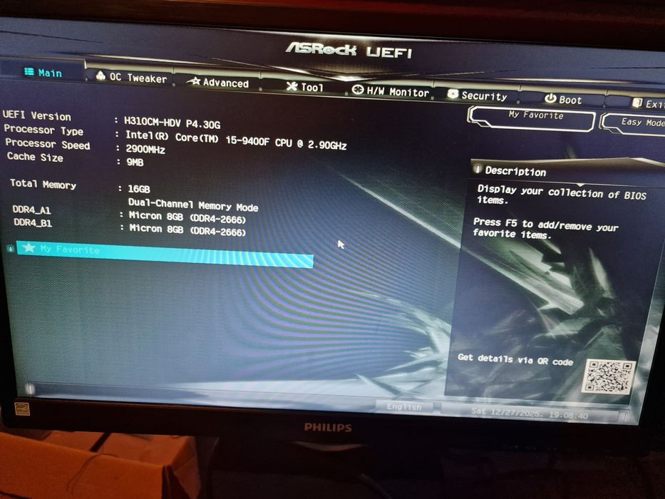 Computador i5 9400F, 16GB DDR4 2667, M2 256GB, SSD 240GB, GTX 1060 6GB