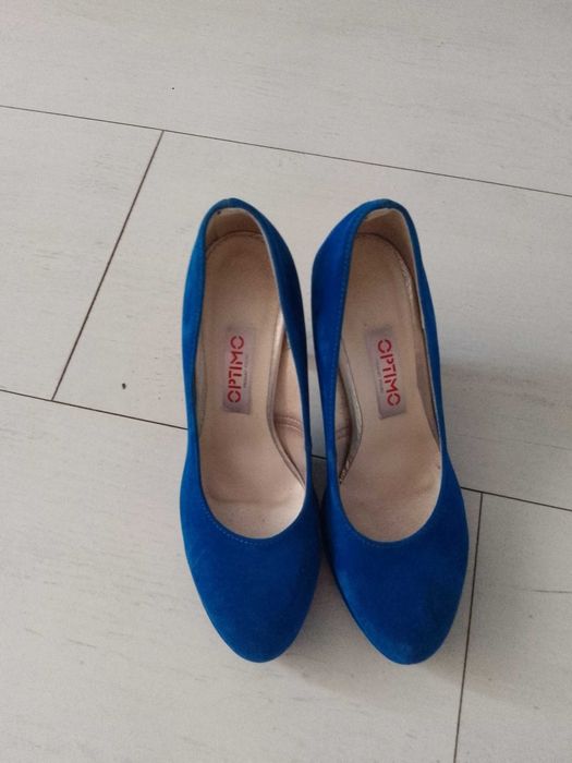 Buty na wesele  niebieskie