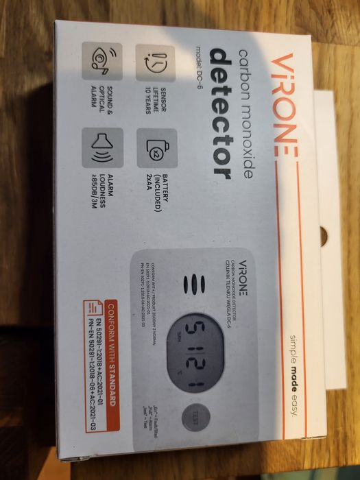 Detektor  czadu nowy w kartonie