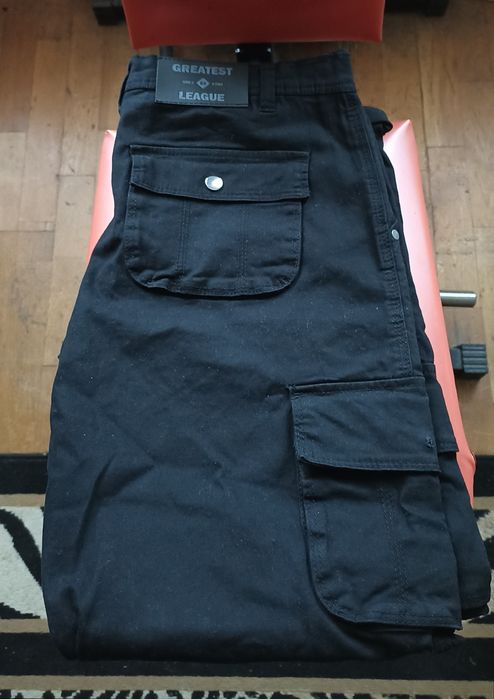 Spodnie męskie bojówki TXM czarne rozm. 31. M