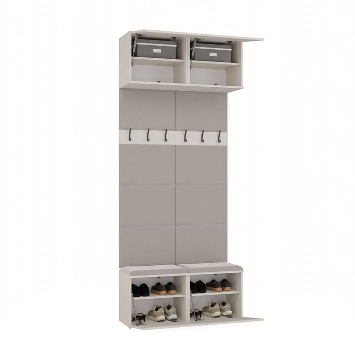 WIESZAK Podwójny HAGA II 2W Szafka Do Przedpokoju 238x100x35cm KASZMIR