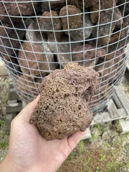 Lawa Wulkaniczna Czarna Czerwona Brązowa do Akwarium Sauny Malawi