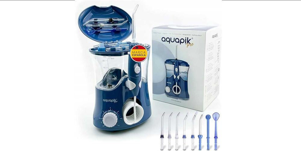 AQUAPIK 100 Irygator do jamy ustnej 10poziomów ciśnienia i 8dysz
