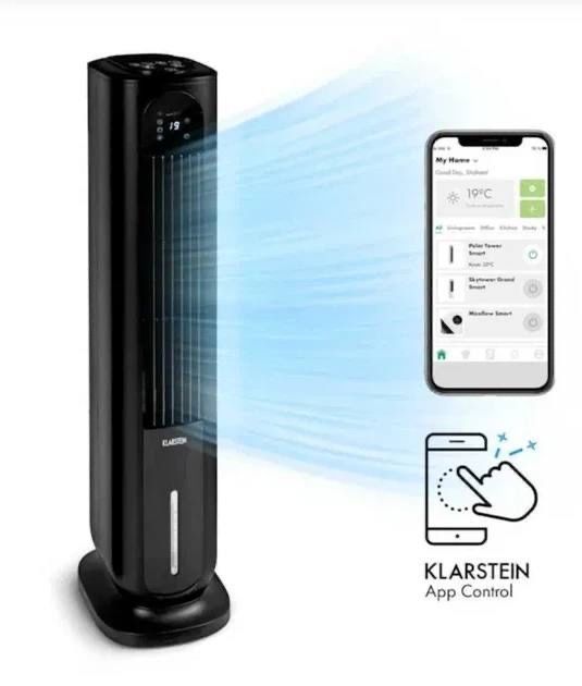 Охолоджувач повітря вентилятор Smart з Німеччини Klarstein Polar Tower 10035831