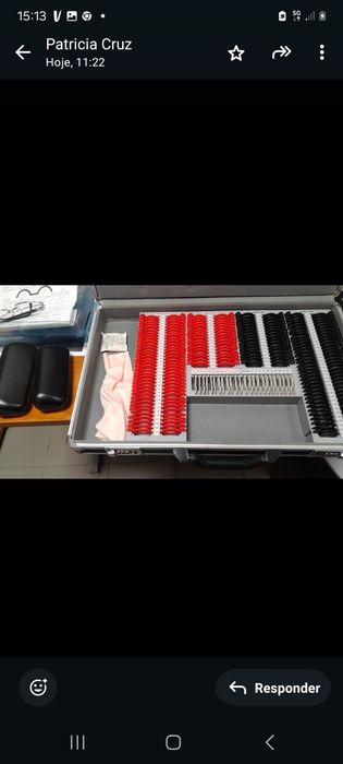 Caixa de lentes optometria nova