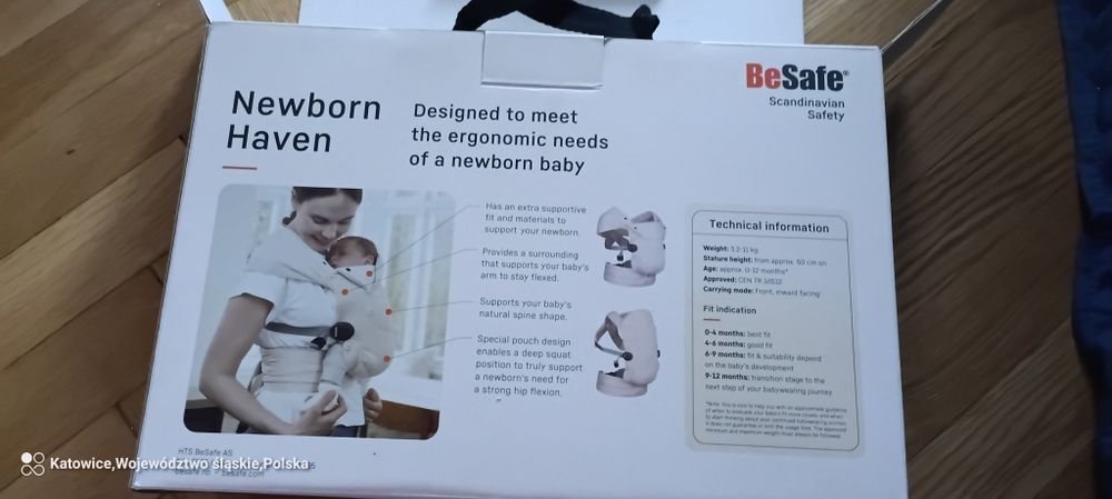 Nosidełko dla dziecka besafe na gwarancji