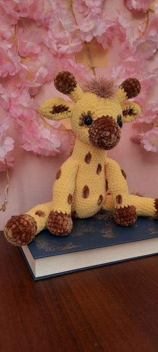 В'язаний жираф / в'язані іграшки/ плюшеві іграшки/ м'які іграшки