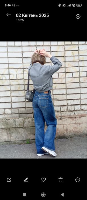 Джинси Zara wide leg 34 р