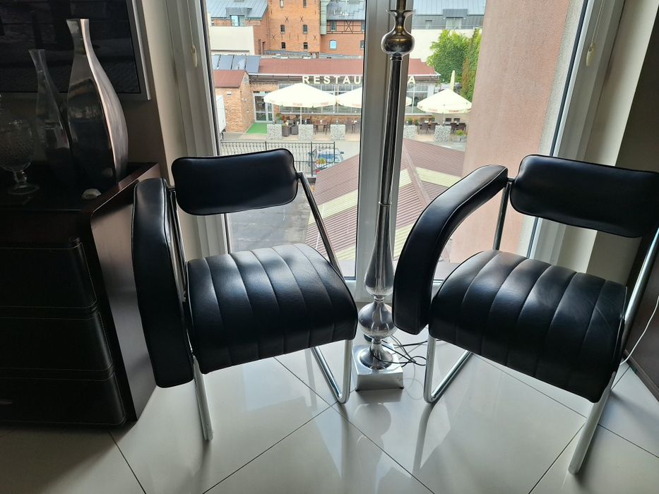 Fotele Eileen Gray Non-Conformist REPLIKA PREMIUM – Skóra Naturalna, Stan Idealny (Para)