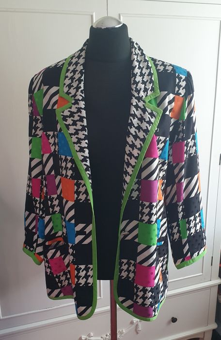 Żakiet jedwabny marynarka 40 42