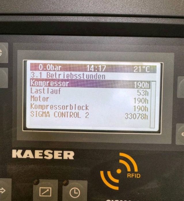 Компрессор 22кВт Kaeser ASK 40T 3m3/min, 8bar винтовой 2017г 37тис/час