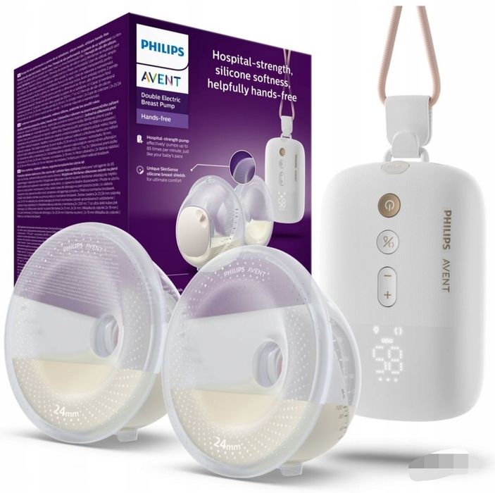 Philips Avent Podwójny Laktator elektryczny samonośny SkinSense SCF532