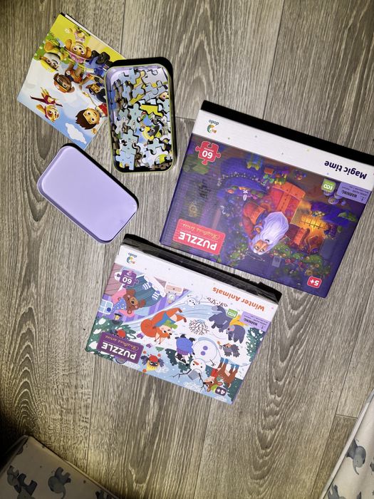 Пазлы щенячий патруль и новогодние