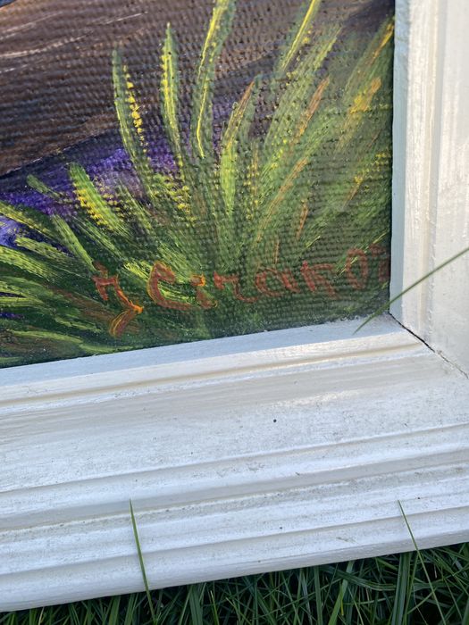 Велика картина гірський пейзаж 104см/80см