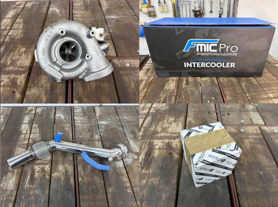 Turbosprężarka GT2260v, Intercooler / Downpipe FMIC.Pro, Zaślepka EGR M57 525D 177km